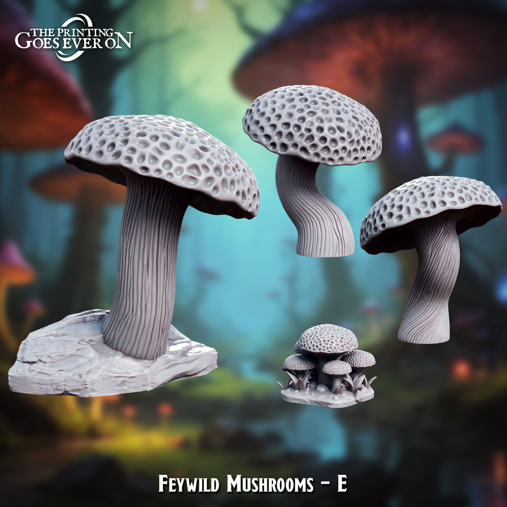 Feywild Mushrooms E - Presupported